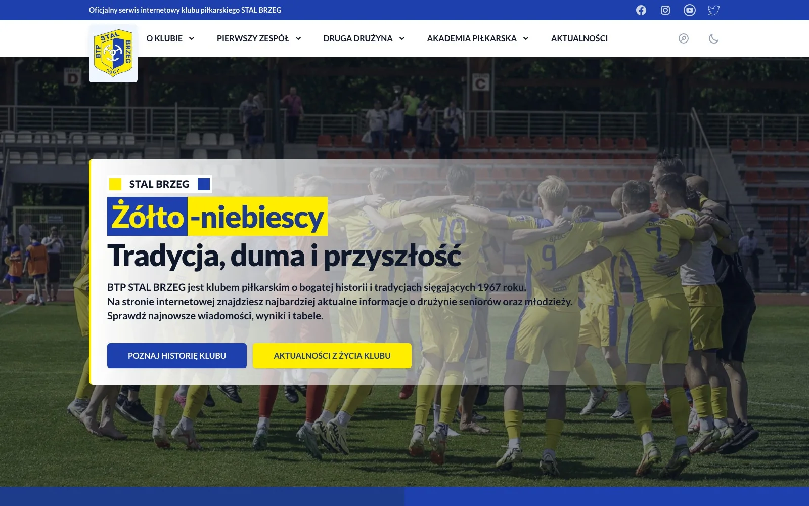 Podgląd: Strona klubu BTP Stal Brzeg