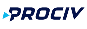 Logotyp firmy, dla której realizację strony www przygotowała firma codetech.dev - strony internetowe Brzeg, Opole, Oława, Wrocław. Na logotypie znajduje się nazwa firmy Prociv Sp. z o.o.